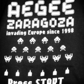 Camiseta AEGEE-Zaragoza. Design, e Publicidade projeto de Juan Marc Martin - 26.01.2010