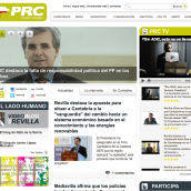 Web del PRC. Publicidade, e Programação  projeto de Irene Pérez Diez del Corral - 28.03.2010