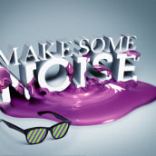 Make some noise. Design, Ilustração tradicional, e 3D projeto de We want to believe - 30.03.2010