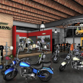 Harley Davidson. Un proyecto de Instalaciones y 3D de Nacho Bermudo Vazquez - 07.04.2010