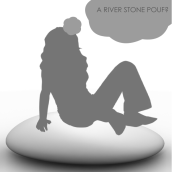 The stone pouf. Un proyecto de  de dlux_estudio - 05.08.2010