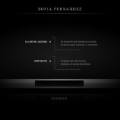 Sofía Fernández. Un proyecto de Diseño, Publicidad y Programación de bsualism - 10.01.2011