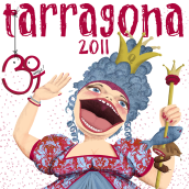 Cartel Carnaval Tarragona 2011. Un proyecto de Diseño e Ilustración tradicional de Marta Escobar - 27.01.2011