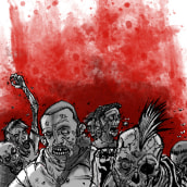 Suburban Zombies. Traditional illustration project by Ramon Gironès Diaz - 02.07.2011