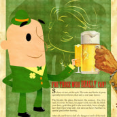 St. Patrick´s day!. Traditional illustration, and Advertising project by José Francisco Mendonça Fischer - 03.17.2011