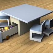 Proyecto muebles 3d. Design, and 3D project by Maria Jose Nuñez Perez - 05.10.2011