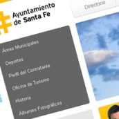 Sitio Web Ayuntamiento Santa Fe. Um projeto de Design, Desenvolvimento de software e UX / UI de Artico Estudio - 16.11.2011
