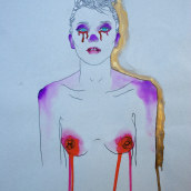 "Cry is  the new black". Traditional illustration project by Sara Barajas Negueruela - 12.05.2011