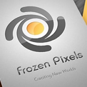 Frozen Pixels Studio corporate identity. Design project by Ana - 12.20.2011