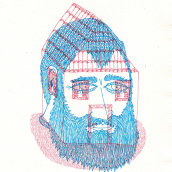 BLUE BEARD. Design, and Traditional illustration project by Manuel Griñón Montes - 01.10.2012