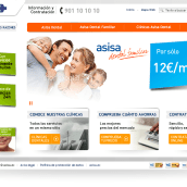 Página web de Asisa. Design project by Gupo - 01.15.2012