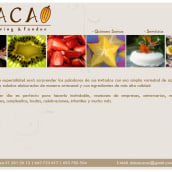 Página Web Cacao Catering & Fondeu. Un proyecto de Diseño, Programación, Fotografía e Informática de Jose Manuel Couto Collazo - 08.06.2012