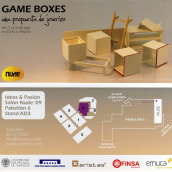 Tarjeta para exposición. Game Boxes . Design e Ilustração tradicional projeto de Josep Estela - 03.07.2012