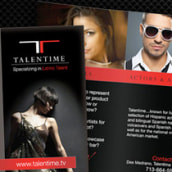 Talentime...Specializing in Latino Talent. Design, and Advertising project by Marcos Camacho García - 10.05.2012
