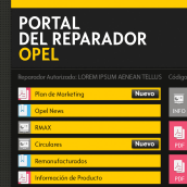 Portal postventa. Design, Publicidade, Programação , e UX / UI projeto de Rubén Santiago - 30.11.2012