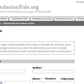 Fundación FIDE. Un proyecto de Diseño y UX / UI de Laura Blanco García - 07.12.2012