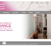 Web Studio Dance Ballet. Design projeto de Belén Olóndriz - 09.01.2014