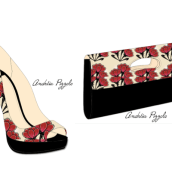 Drawings - shoes and accessories. Design project by Andréia Pizzolo - 02.14.2013