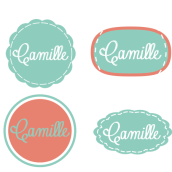 Camille, logotipo. Design e Ilustração tradicional projeto de Marta Celma Nebot - 22.02.2013