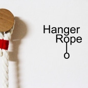 Hanger Rope - Perchero de pared. Projekt z dziedziny Design, Craft, Projektowanie i w, rób mebli, Wzornictwo przem, słowe i Projektowanie produktowe użytkownika Pepe Sanmartín - 09.06.2013