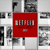 Netflix - Annual Report. Un proyecto de Diseño de Sara Pérez - 03.07.2013