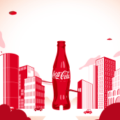 Coca Cola SmileWorld. Projekt z dziedziny Design, Trad, c, jna ilustracja i  Motion graphics użytkownika Felipe Moreno - 14.07.2013
