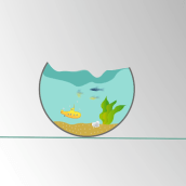 Fish bowl. Design, Traditional illustration, Advertising, Motion Graphics, Film, Video, and TV project by Irati Aguirre - 08.14.2013