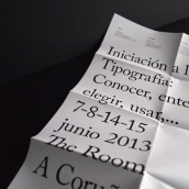 Cartel curso de tipografía. Un progetto di Design di Dani Vázquez - 18.09.2013