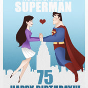 75 YEARS OF SUPERMAN. Un proyecto de Ilustración tradicional de Alejandra Zúñiga M. - 15.10.2013