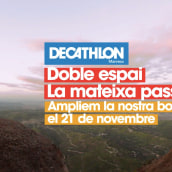 Decathlon Manresa -Doble espai, la mateixa passió-. Un proyecto de Publicidad, Cine, vídeo y televisión de Arturo Sánchez Cerverón - 15.11.2013