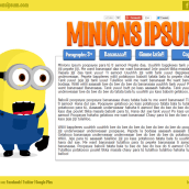Minions Ipsum. Design, and Programming project by Carlos Alberto - 11.24.2013