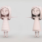 Personaje Clementine. 3D projeto de Érika G. Eguía - 20.07.2013
