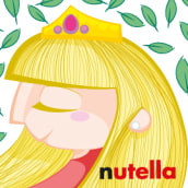 Sticker personalizado para Nutella. Un proyecto de Diseño e Ilustración tradicional de Iván Villarrubia - 06.12.2013