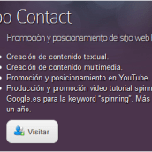 Promoción y posicionamiento Grupo Contact. Advertising project by GenWeb Presencia Online - 12.07.2013