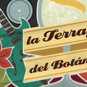 La Terraza del Botánico. Design, Traditional illustration, and Graphic Design project by kike + quino - 01.08.2014