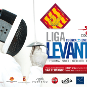 Cartel Liga Levante de Esgrima. Un proyecto de Diseño, Publicidad y Fotografía de Paolo Ocaña - 19.01.2014