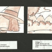 Muestra de Story Board . Ilustração tradicional projeto de david alcala cerrada - 26.01.2014