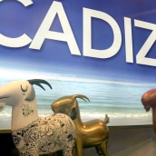 Esculturas de cabras payoyas para Cádiz Turismo en Fitur 2014. Un proyecto de 3D, Escultura y Escenografía de Ras Escenografías - 19.01.2014