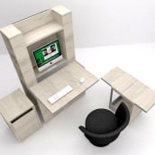 MUEBLE PC COMPACTO. Design e fabricação de móveis projeto de Maria Garcia Garcia - 27.02.2014