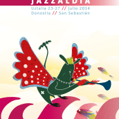 JAZZALDIA CARTELES. Design, Traditional illustration, Advertising, and Music project by K I - 03.07.2011