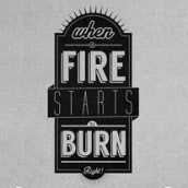 FIRE. Design, Traditional illustration, Graphic Design, and Screen Printing project by Ander Irigoyen - 03.07.2014