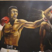 Float like a butterfly, sting like a bee.. Traditional illustration, Fine Arts, and Painting project by Kike García - 03.10.2014