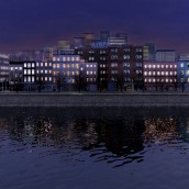 City Lights - 3D MAX VRAY. 3D, Art Direction, and Game Design project by Lorena Puerto Rojo - 03.17.2014
