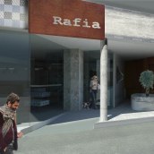 Rafia, floristeria café. 3D, Interior Architecture & Interior Design project by Anna Cubillo Urpí - 10.31.2013