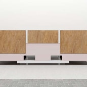 Diseño de Mobiliario | Aparador. Un proyecto de 3D, Diseño, creación de muebles					 y Diseño de interiores de Juanjo Sánchez - 22.03.2014
