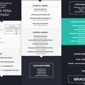 Actualización de CV. Un proyecto de Motion Graphics, 3D y Diseño Web de Borja Peña Granados - 25.03.2014