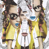 Fashion collages. Ilustração tradicional, Moda, e Artes plásticas projeto de saravidigal - 06.04.2014
