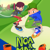 Portfolio serie infantil 'Noa & Max' . 3D, Animação, e Design de personagens projeto de Lorena Díaz Arrondo - 29.07.2013