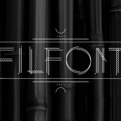Filfont (tipografia modular). Tipografia projeto de Albert Ballesté - 19.04.2014