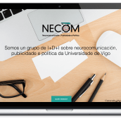 Web para el grupo NECOM. Un progetto di Web design e Web development di Lúa Louro Glez - 09.02.2014